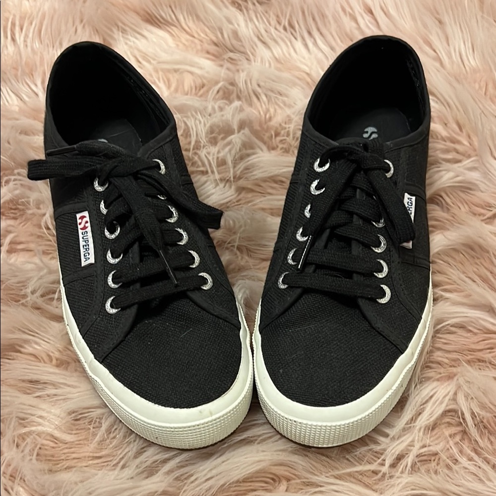 Superga Women's Black Sneakers